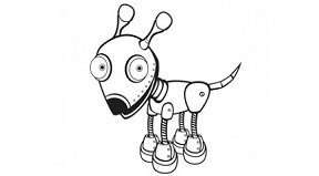 robot chien personne agee