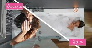 combine baignoire douche